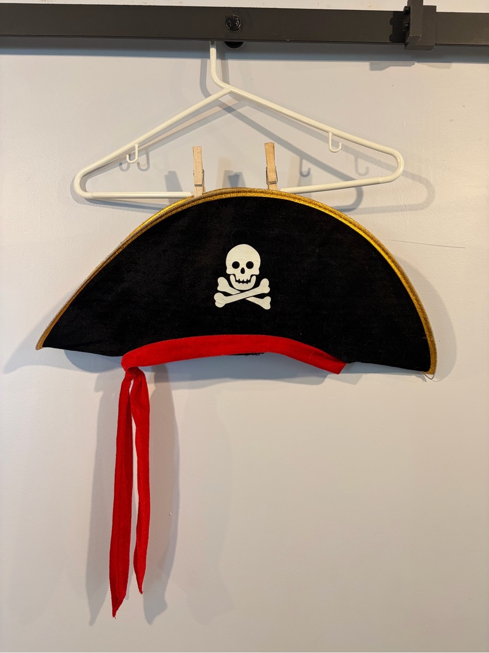 Kids Black Pirate Hat with Red Sash - Costume Accessory